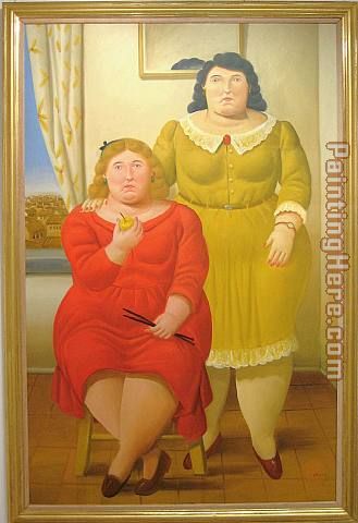 Fernando Botero Two Sisters